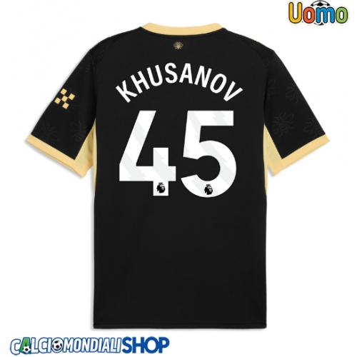Maglie da calcio Manchester City Abdukodir Khusanov #45 Seconda Maglia 2026-27 Manica Corta